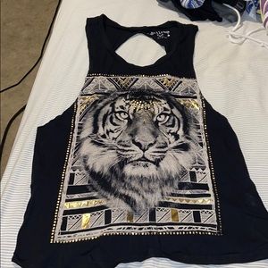 Open back muscle tee